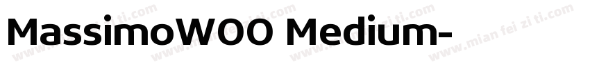 MassimoW00 Medium字体转换